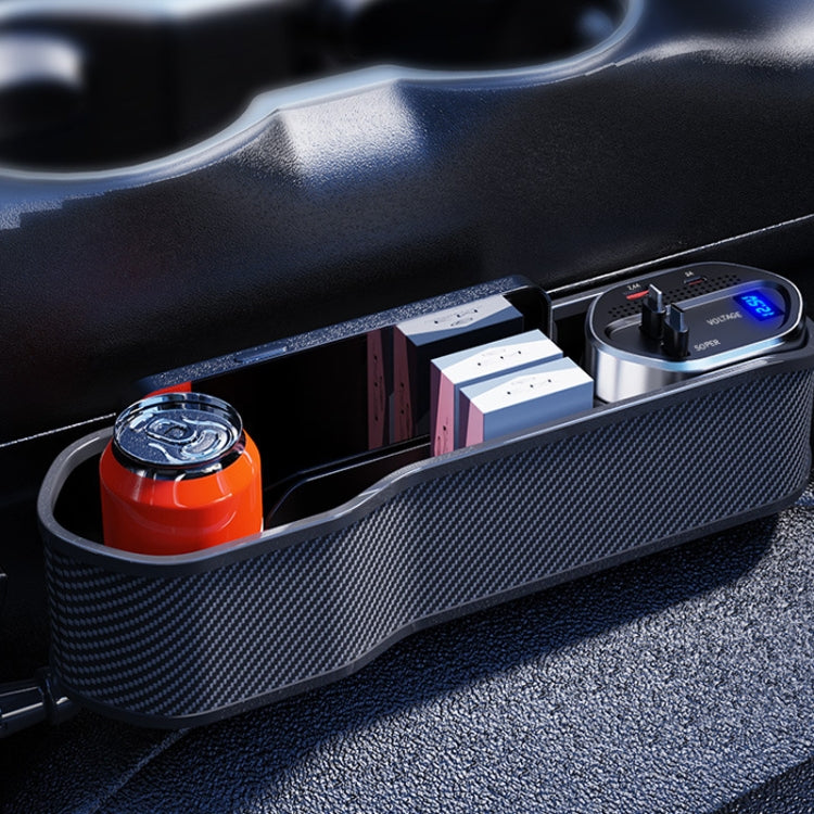 Vehicle Seat Gap Storage Box Organizer Front Seat Console Side Pocket ,Spec: Wireless Charging Upgrade Wire - Stowing Tidying by PMC TechLife | Online Shopping South Africa | PMC TechLife | Buy Now Pay Later Mobicred