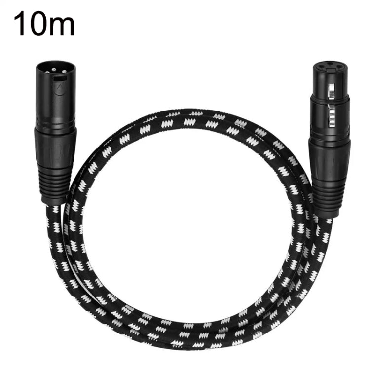 KN006 10m Male To Female Canon Line Audio Cable Microphone Power Amplifier XLR Cable(Black) - Microphone Audio Cable & Connector by PMC Jewellery | Online Shopping South Africa | PMC Jewellery | Buy Now Pay Later Mobicred