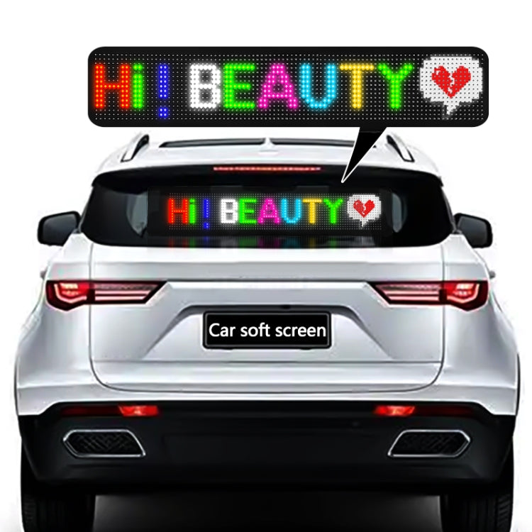 276x90mm Vehicle Rear Window Color Flexible LED Electronic Screen - Car Monitor by PMC TechLife | Online Shopping South Africa | PMC TechLife