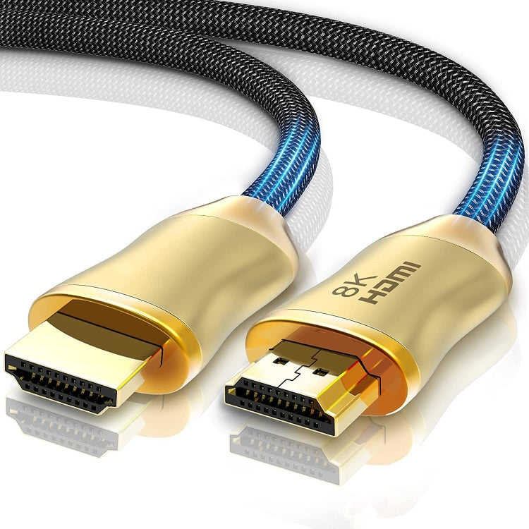 CO-HD801 2m HDMI 2.1 Version 8K 60Hz For PS4 Cable Projector Notebook Set-Top Box Cable(Gold) - Cable by PMC TechLife | Online Shopping South Africa | PMC TechLife | Buy Now Pay Later Mobicred