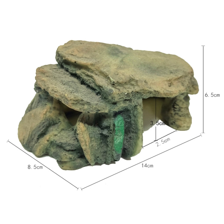 GT013S Resin Turtle Sunbed Climbing Table Stump Hideaway House Sunback Table - Reptile Supplies by PMC TechLife | Online Shopping South Africa | PMC TechLife | Buy Now Pay Later Mobicred
