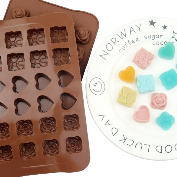 2pcs Silicone Chocolate Mold Jelly Christmas Candy Cake Mould, Style: Shell - Food Molds by PMC TechLife | Online Shopping South Africa | PMC TechLife