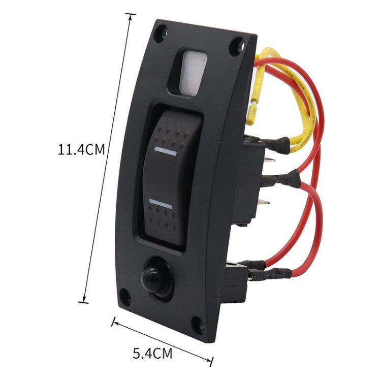 Marine Self-Locking Resetting Switch With Overload Protection Indicator Light Square 5V 3.4A Car Charging Panel - Marine Accessories & Parts by PMC TechLife | Online Shopping South Africa | PMC TechLife | Buy Now Pay Later Mobicred