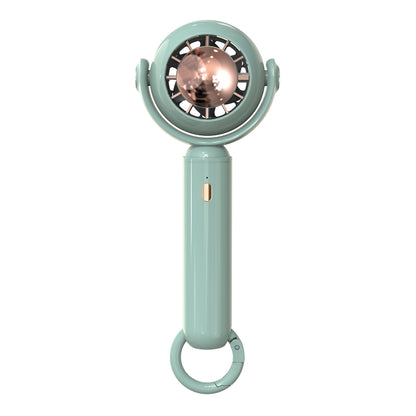 YL-005 Small Outdoor Handheld Fan with Carabiner Desktop Portable Mini Fan(Green) - Electric Fans by PMC Jewellery | Online Shopping South Africa | PMC Jewellery | Buy Now Pay Later Mobicred