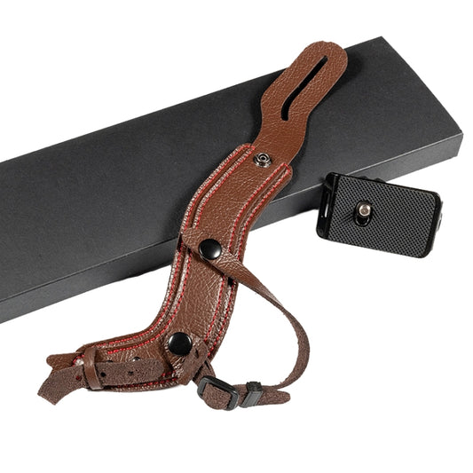 SLR Camera Wrist Strap Camera Anti-drop Microfiber Leather Wrist Strap(Brown) - Camera Strap by PMC Jewellery | Online Shopping South Africa | PMC Jewellery | Buy Now Pay Later Mobicred