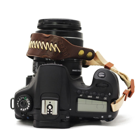 Zeku Retro Leather SLR Wristband Anti-drop Camera Wrist Strap without Camera(Coffee) - Camera Strap by PMC Jewellery | Online Shopping South Africa | PMC Jewellery | Buy Now Pay Later Mobicred