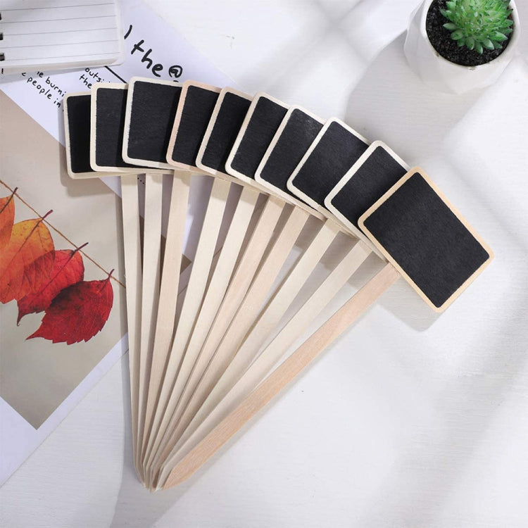ZX507 10pcs Wooden Plug-in DIY Message Board Mini Plant Name Tags Desktop Display Board(24cm Length) - Message Boards by PMC TechLife | Online Shopping South Africa | PMC TechLife