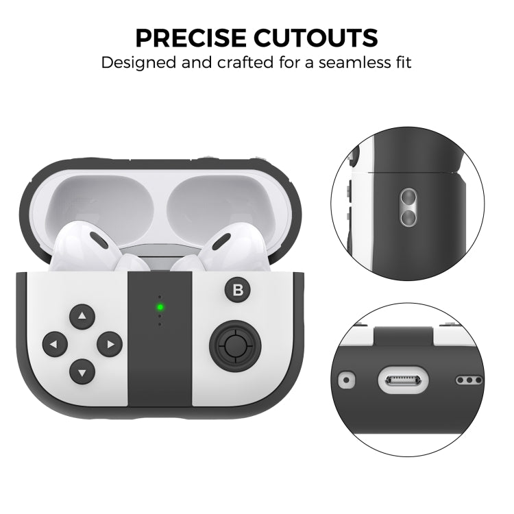 For AirPods Pro 2 AhaStyle PT-JY08 Split Silicone Cartoon Earphone Protective Case(Blue And Red) - free shipping - PMC Jewellery - Order now!