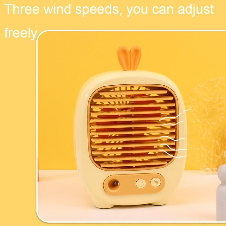 1315 Spray Humidification Hydrating Cartoon Fan USB Charging Desktop Fan(Deer Blue) - Electric Fans by PMC TechLife | Online Shopping South Africa | PMC TechLife | Buy Now Pay Later Mobicred