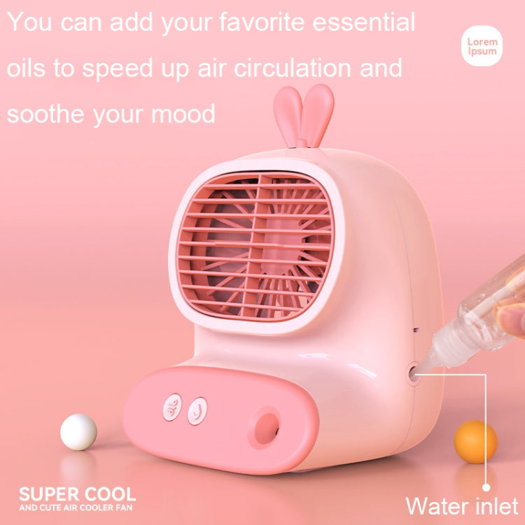 CS1319 Desktop Small Hydrating Spray Cartoon Fan Rechargeable Silent Humidifying Fan(Deer Pink) - Electric Fans by PMC Jewellery | Online Shopping South Africa | PMC Jewellery | Buy Now Pay Later Mobicred