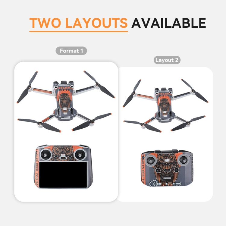 For DJI Mini 3 Pro Remote Control Body Sticker ,Spec: RC-N1 Without Screen(Camouflage) - Stickers by RCSTQ | Online Shopping South Africa | PMC Jewellery | Buy Now Pay Later Mobicred
