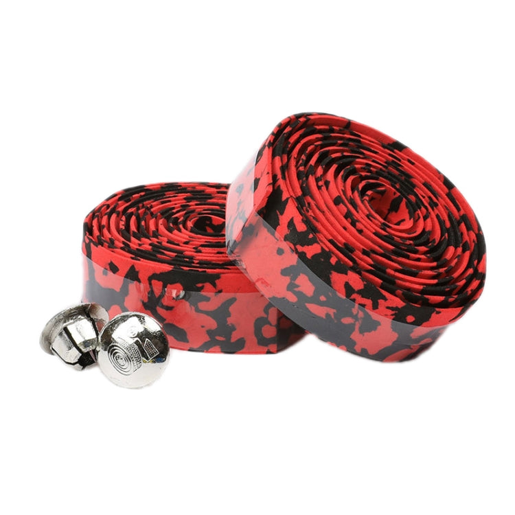 Camouflage Bicycle Curved Handlebar Straps(Red Black) - Decorative Accessories by PMC TechLife | Online Shopping South Africa | PMC TechLife | Buy Now Pay Later Mobicred