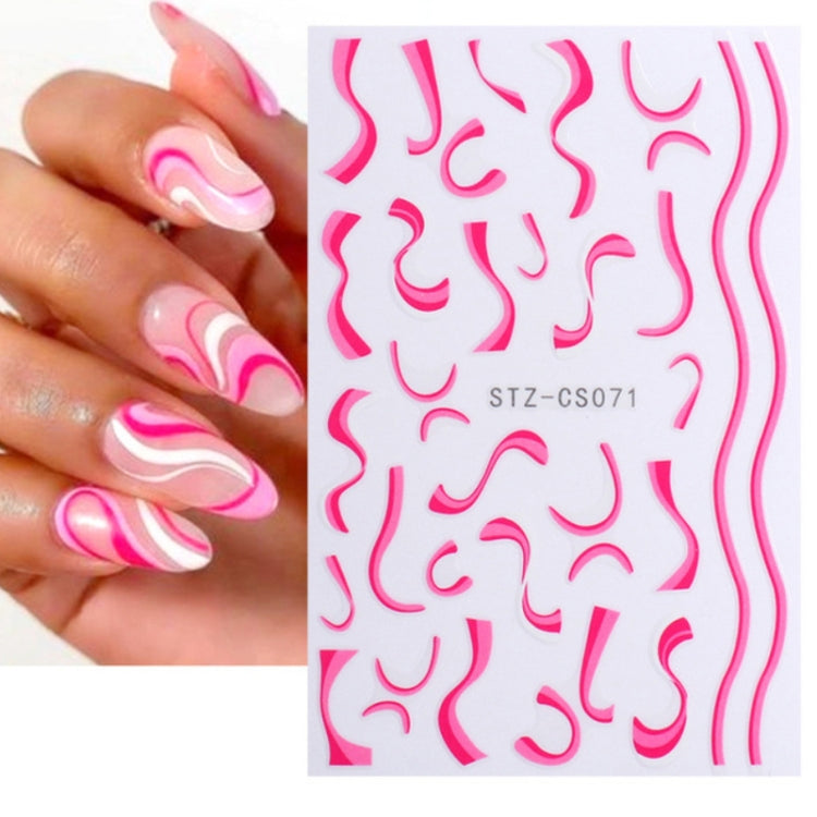 French Style Manicure Sticker Pop Stripe Line Nail Sticker(Stz-CS071) - Nail Stickers by PMC Jewellery | Online Shopping South Africa | PMC Jewellery | Buy Now Pay Later Mobicred