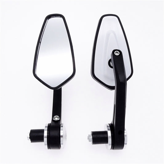 Motorcycle Handle All Aluminum Cherry Rearview Mirror(Silver) - Side Mirrors by PMC Jewellery | Online Shopping South Africa | PMC Jewellery | Buy Now Pay Later Mobicred