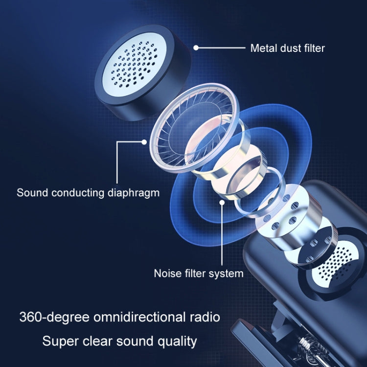 APEXEL APL-MIC009 One For Two Outdoor Live Noise Canceling Microphone(Black) - free shipping - PMC TechLife - Order now!