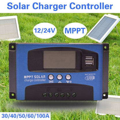 YCX-003 30-100A Solar Charging Controller with LED Screen & Dual USB Port Smart MPPT Charger, Model: 12/24V 100A - Others by PMC Jewellery | Online Shopping South Africa | PMC Jewellery