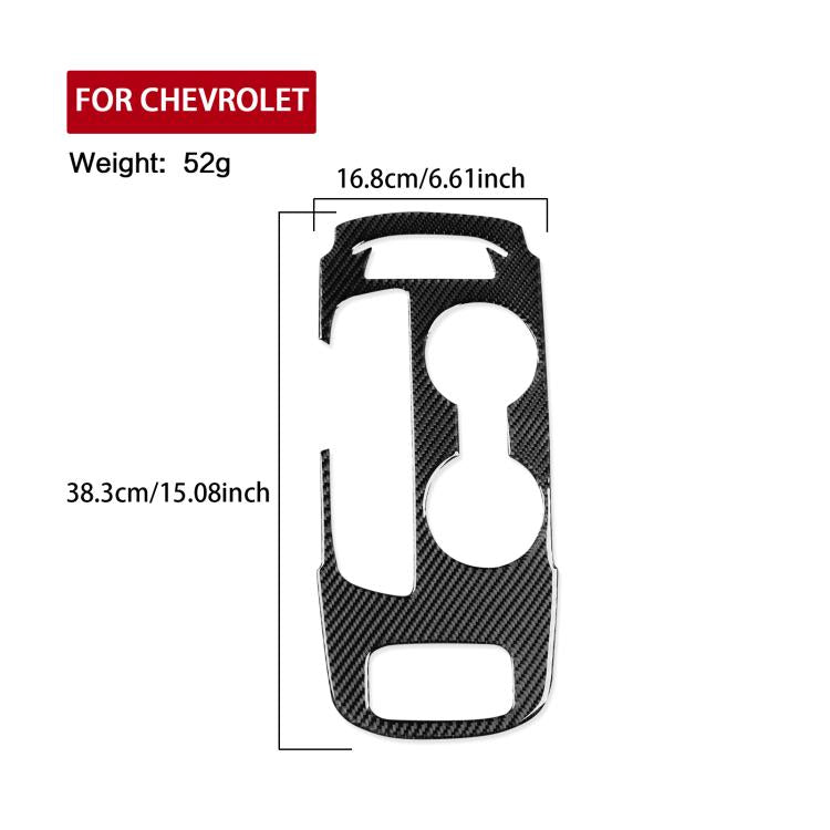For Chevrolet Malibu 2016-2024 C Model Left-hand Drive Gear Panel Sticker(Black) - Car Interior Mouldings by PMc TechLife | Online Shopping South Africa | PMc TechLife | Buy Now Pay Later Mobicred
