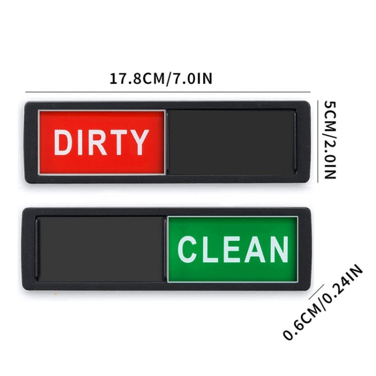 Dishwasher Magnet Clean Dirty Sign Double-Sided Refrigerator Magnet(Black Leaf) - Dish Washers & Accessories by PMc TechLife | Online Shopping South Africa | PMc TechLife | Buy Now Pay Later Mobicred