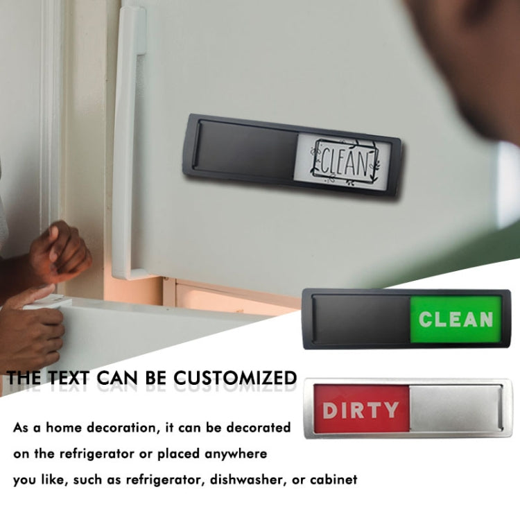 Dishwasher Magnet Clean Dirty Sign Double-Sided Refrigerator Magnet(Silver- Cat Claw) - Dish Washers & Accessories by PMc TechLife | Online Shopping South Africa | PMc TechLife | Buy Now Pay Later Mobicred
