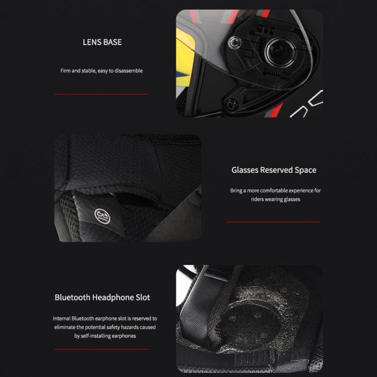 SOMAN Motorcycle Electric Bicycle Dual Lens Riding Helmet, Size: XL(Black Silver) - free shipping - PMC TechLife - Order now!