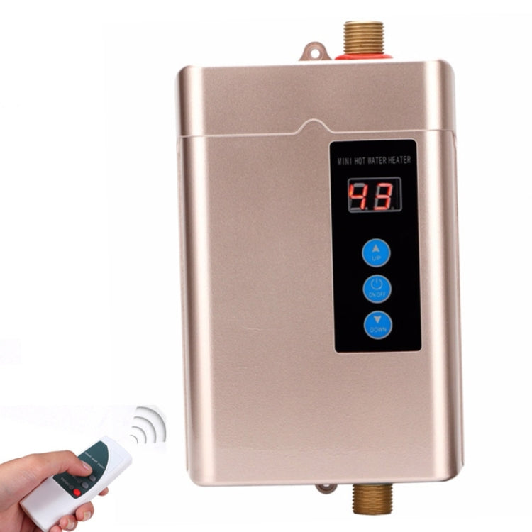 US Plug 3000W  Electric Water Heater With Remote Control Adjustable Temperate(Red) - free shipping - PMC TechLife - Order now!