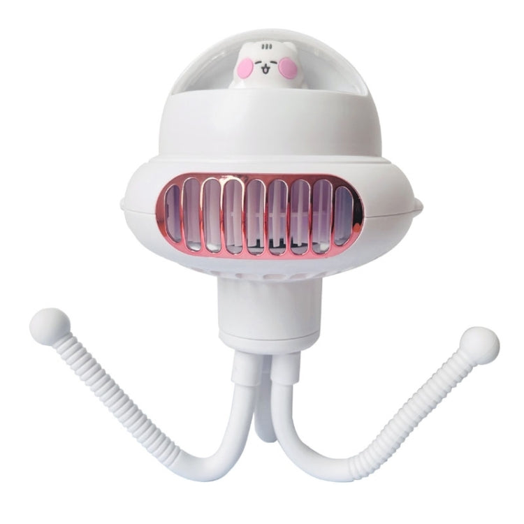Shaking Head Stroller Fan Leafless Octopus Mute Portable Mini Fan Normal Version (Yellow) - Electric Fans by PMC TechLife | Online Shopping South Africa | PMC TechLife | Buy Now Pay Later Mobicred
