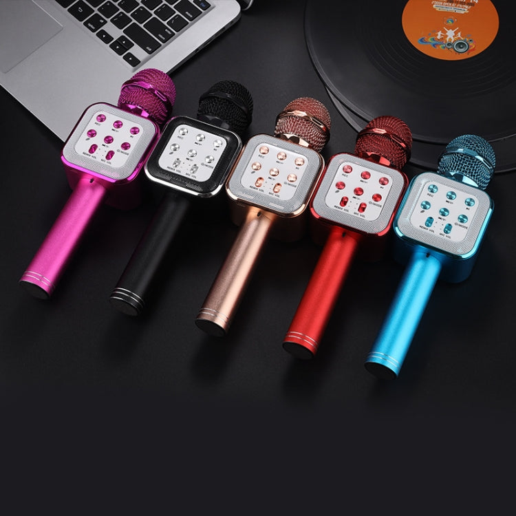 WS-1818 LED Light Flashing Microphone Self-contained Audio Bluetooth Wireless Microphone(Pink) - Microphone by PMC Jewellery | Online Shopping South Africa | PMC Jewellery | Buy Now Pay Later Mobicred