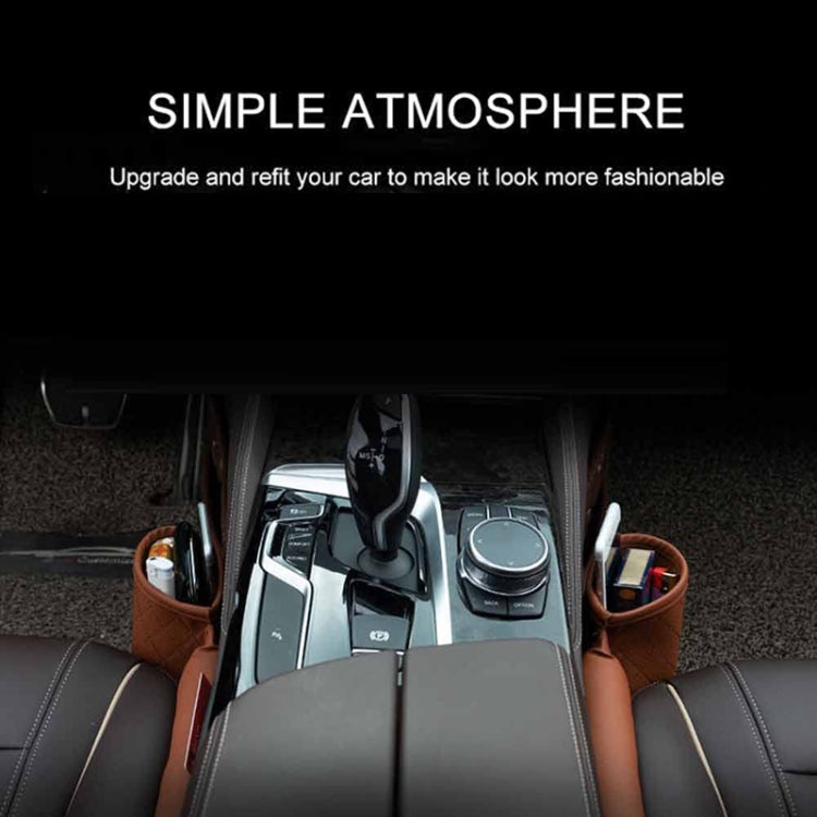 Car Seat Gap Leak-Proof Plugs Debris Storage Bag, Color: Brown Principal Driver - Stowing Tidying by PMC TechLife | Online Shopping South Africa | PMC TechLife | Buy Now Pay Later Mobicred
