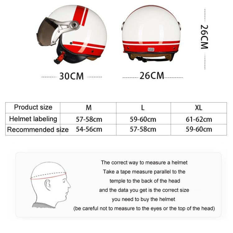 GXT Electric Vehicle Half Cover Helmet Four Seasons Retro Helmet, Size: XL(Cold Gray) - Helmets by GXT | Online Shopping South Africa | PMC Jewellery | Buy Now Pay Later Mobicred