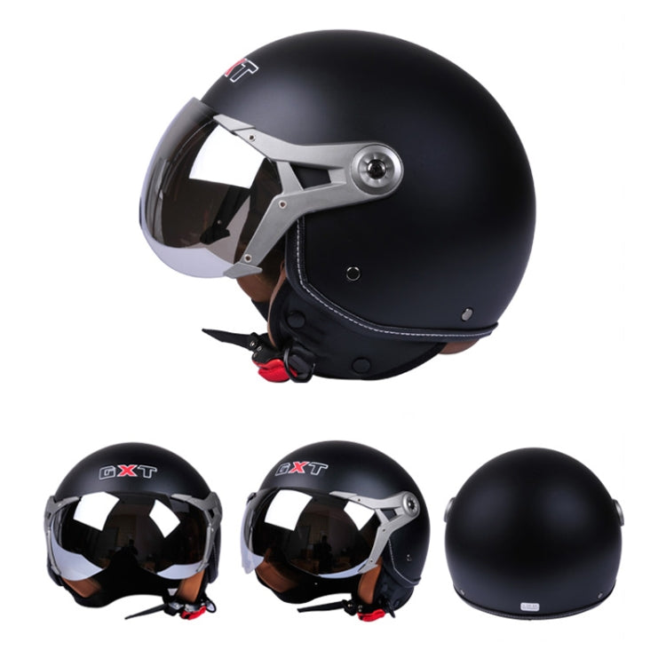 GXT Electric Vehicle Half Cover Helmet Four Seasons Retro Helmet, Size: XL(White Shield 83) - Helmets by GXT | Online Shopping South Africa | PMC Jewellery | Buy Now Pay Later Mobicred