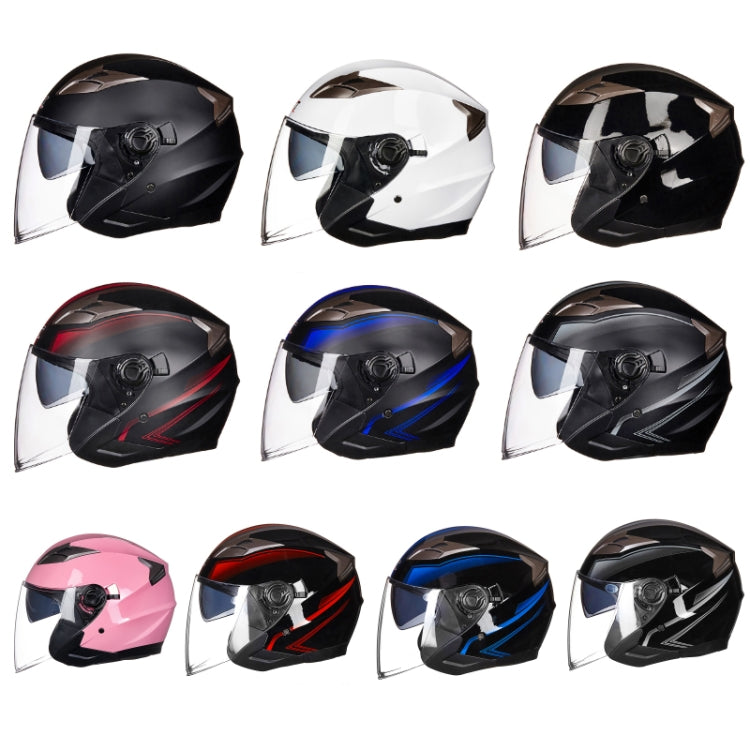 GXT 708 Electric Vehicle Dual Lens Helmet Four Seasons Safety Helmet, Size: M(Light Pink) - Helmets by GXT | Online Shopping South Africa | PMC Jewellery | Buy Now Pay Later Mobicred