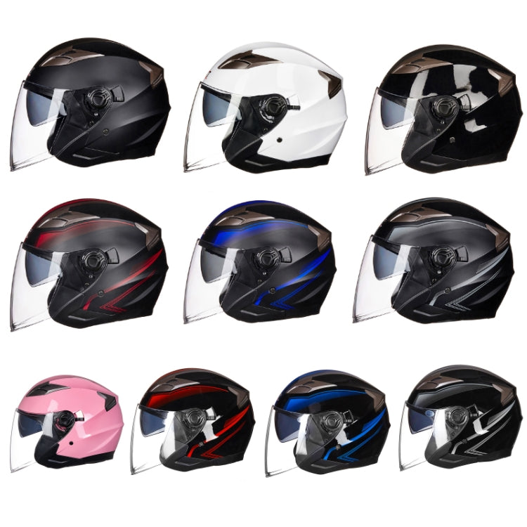 GXT 708 Electric Vehicle Dual Lens Helmet Four Seasons Safety Helmet, Size: XL(Matt Black Gray) - Helmets by GXT | Online Shopping South Africa | PMC Jewellery | Buy Now Pay Later Mobicred