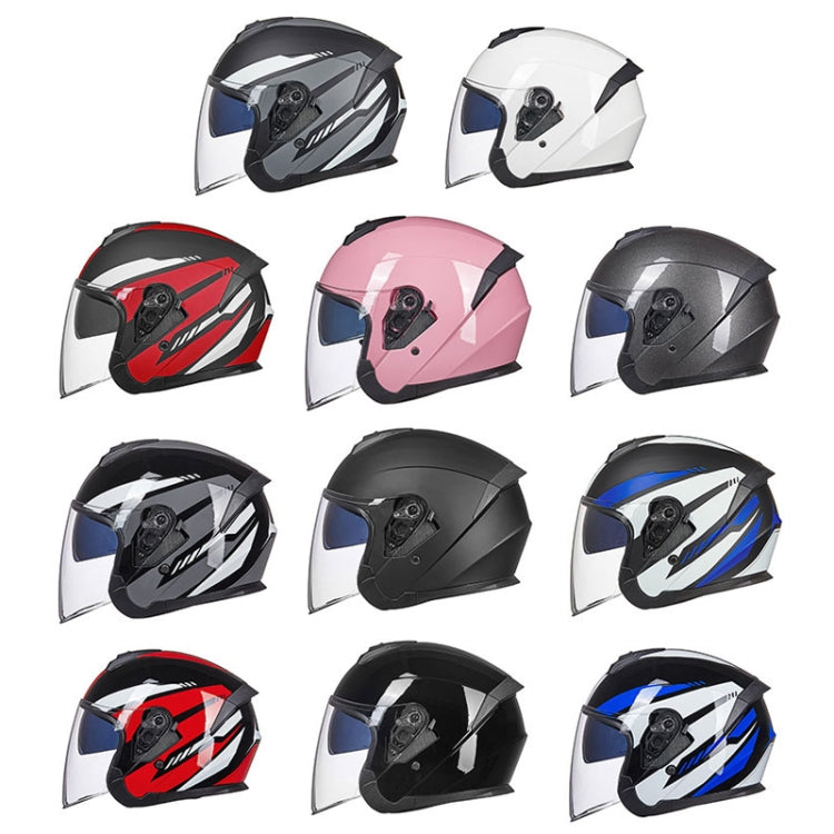 GXT Electric Vehicle Four Seasons Sun Protection & Windshield Double Lens Helmet, Size: XL(Bright Black) - Helmets by GXT | Online Shopping South Africa | PMC Jewellery | Buy Now Pay Later Mobicred