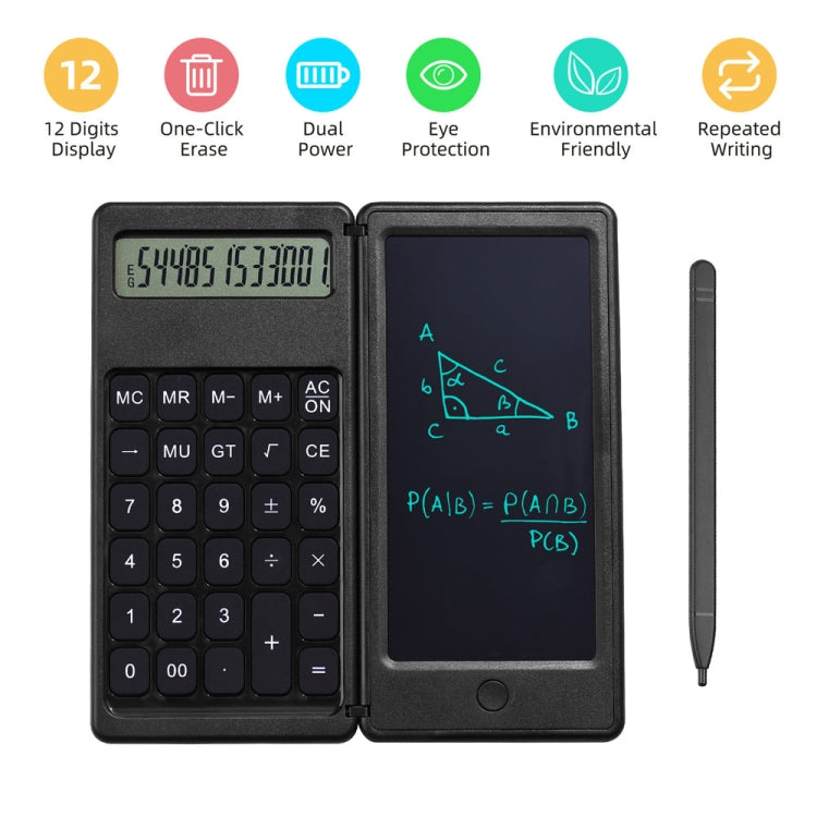 Function Model 6 inch Learning Business Office Portable Foldable LCD Writing Board Calculator -  by PMC Jewellery | Online Shopping South Africa | PMC Jewellery | Buy Now Pay Later Mobicred