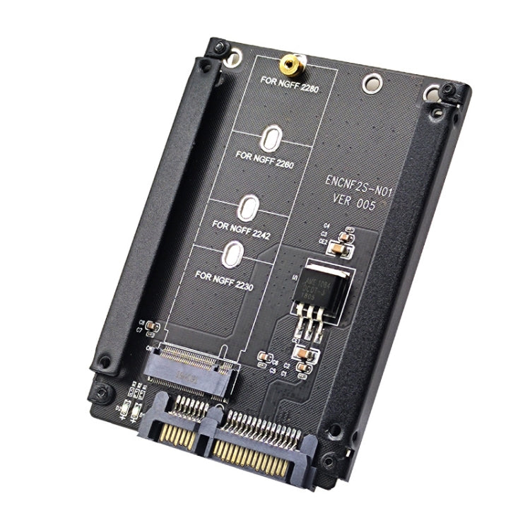 ENCNF2S-N01 NGFF To SATA3 Transfer Card M.2 KEY B-M SSD To 6Gbps Interface Conversion Adapter With SATA 22pin Cable - Add-on Cards by PMC TechLife | Online Shopping South Africa | PMC TechLife