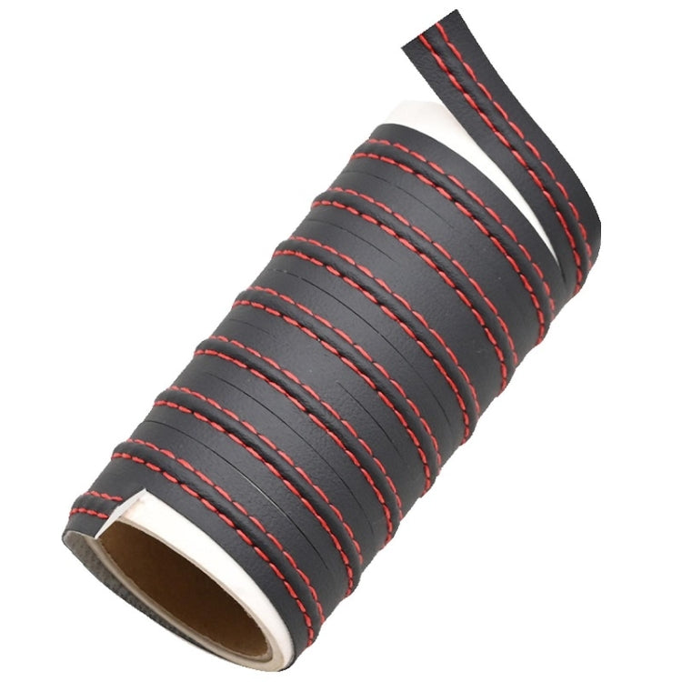 8m Car Center Console Interior Modification Leather Gap Strip(Black Red) - Car Interior Mouldings by PMC TechLife | Online Shopping South Africa | PMC TechLife | Buy Now Pay Later Mobicred