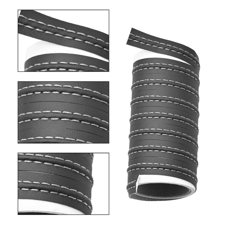 8m Car Center Console Interior Modification Leather Gap Strip(Black Beige) - Car Interior Mouldings by PMC TechLife | Online Shopping South Africa | PMC TechLife | Buy Now Pay Later Mobicred