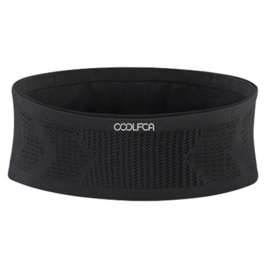 COOLFCA Outdoor Fitness Sports Non-slip Breathable Mobile Phone Fanny Pack, Size: 14x35cm(Black) - Waist Bags by COOLFCA | Online Shopping South Africa | PMC Jewellery