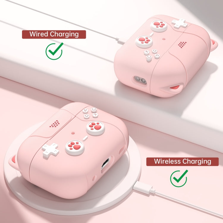 For AirPods 3 Earphone Silicone Protective Case Cat Claw Cover(Light Purple) - For AirPods 3 by PMC Jewellery | Online Shopping South Africa | PMC Jewellery | Buy Now Pay Later Mobicred