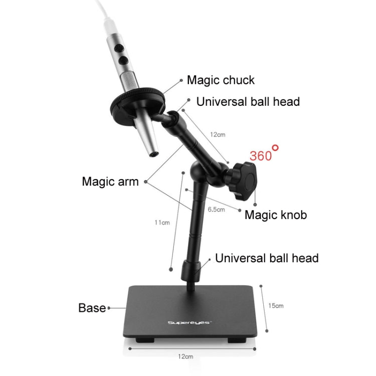 5 Million Digital Electron Microscope Magnifying Dermatoscope, Specification: B008+Z008 High Low Lifting Racks+10 inch Screen - Digital Microscope by PMC Jewellery | Online Shopping South Africa | PMC Jewellery | Buy Now Pay Later Mobicred