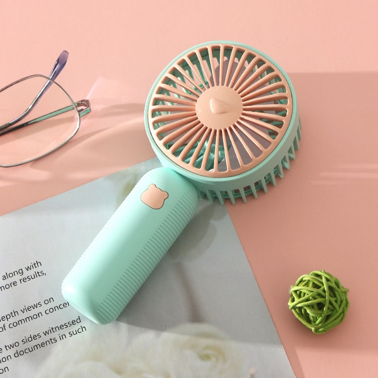 Handheld USB Charging Portable Desktop Small Electric Fan(Green) - Electric Fans by PMC Jewellery | Online Shopping South Africa | PMC Jewellery