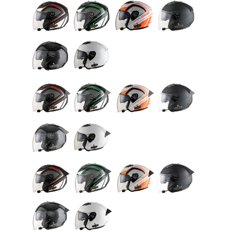KUQIBAO Motorcycle Smart Bluetooth Sun Protection Double Lens Safety Helmet, Size: L(White+Gray Tail) - free shipping - PMC TechLife - Order now!