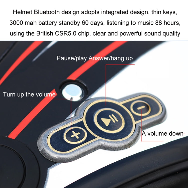 KUQIBAO Motorcycle Bluetooth Headset Double Lens Helmet With Braid, Size: XL(White) - free shipping - PMC TechLife - Order now!