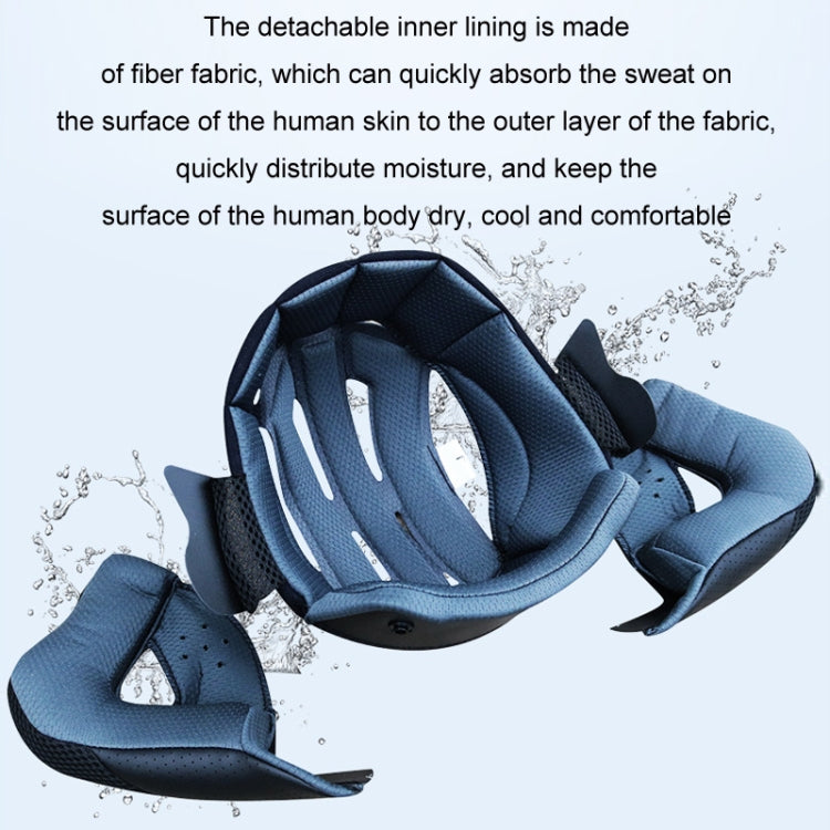 KUQIBAO Motorcycle Bluetooth Headset Double Lens Helmet With Braid, Size: XXL(Fruits Black Phantom Fiber) - free shipping - PMC TechLife - Order now!