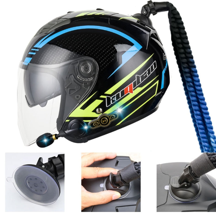 KUQIBAO Motorcycle Bluetooth Headset Double Lens Helmet With Braid, Size: XXL(Bright Black Phantom Fiber) - free shipping - PMC TechLife - Order now!