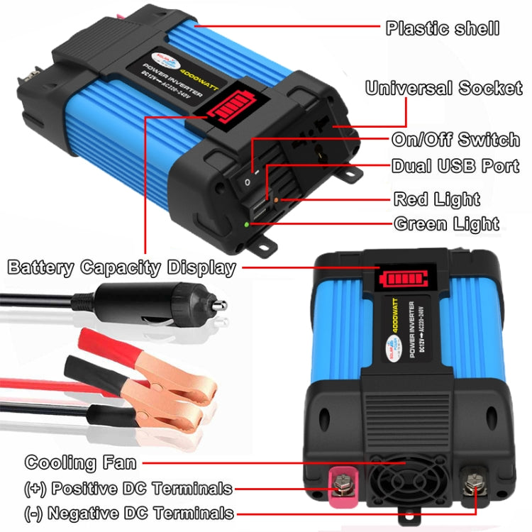 12V-220V 300W  SOLIKE TECH Vehicle Inverter Sine Wave Convertor Auto Inverter - Pure Sine Wave by SOLIKE TECH | Online Shopping South Africa | PMC TechLife | Buy Now Pay Later Mobicred