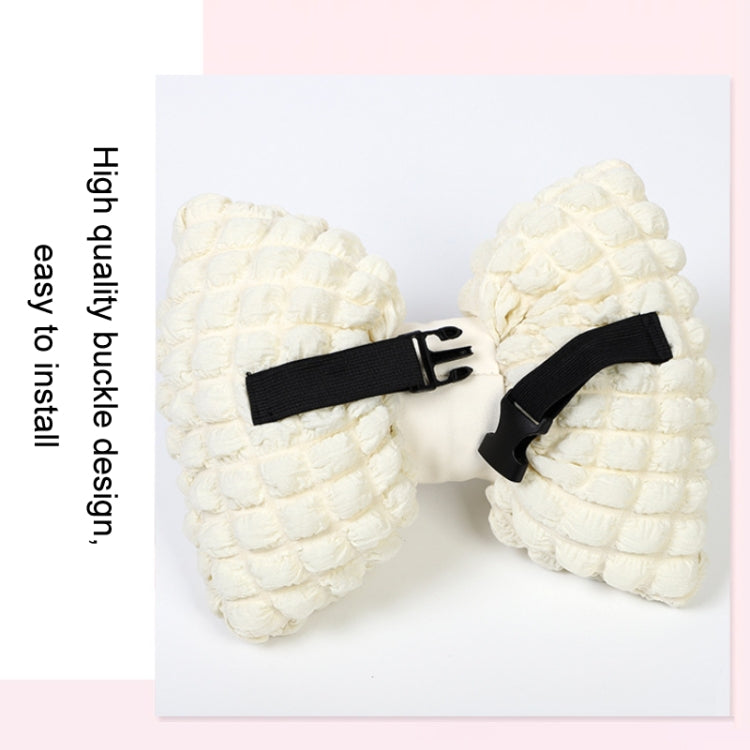 Car Seat Breathable And Comfortable Puff Pillow Upholstery, Color: Headrest Beige Brown - Seat Accessories by PMC TechLife | Online Shopping South Africa | PMC TechLife | Buy Now Pay Later Mobicred