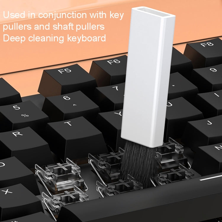 Q20 Headphone Cleaning Pen Mobile Phone Camera Computer Cleaning Tool Without Liquid(White Orange) - free shipping - PMC TechLife - Order now!