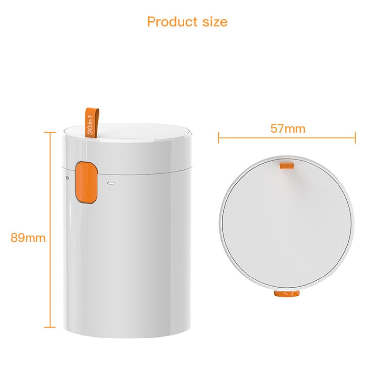 Q20 Headphone Cleaning Pen Mobile Phone Camera Computer Cleaning Tool Without Liquid(White Orange) - free shipping - PMC TechLife - Order now!