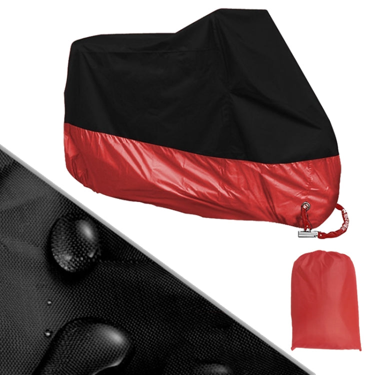 190T Motorcycle Rain Covers Dustproof Rain UV Resistant Dust Prevention Covers, Size: M(Black and Red) - Protective Gear by PMC Jewellery | Online Shopping South Africa | PMC Jewellery | Buy Now Pay Later Mobicred